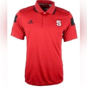 Adidas Climalite NC State Wolfpack Polo Shirt Size Large